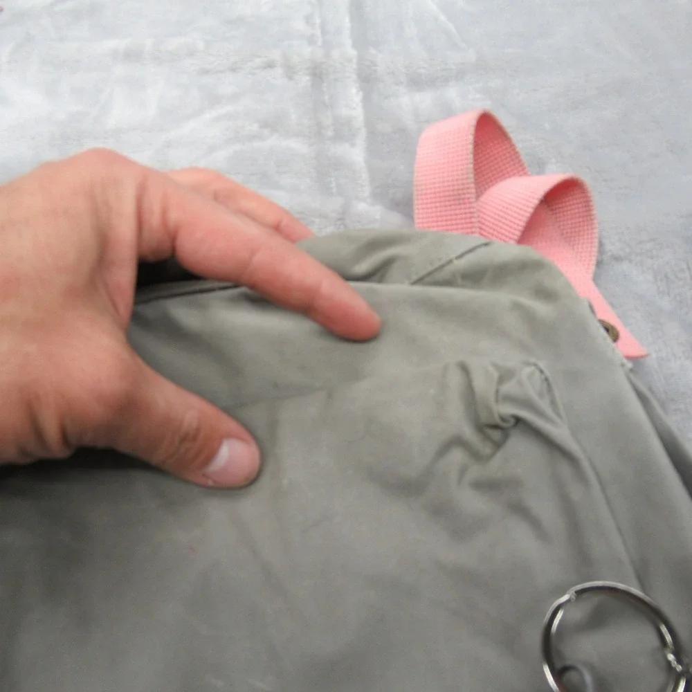 Fjallraven Kanken Backpack Grey Pink Mini Small Travel School Bag Work Lunch - Picture 4 of 12